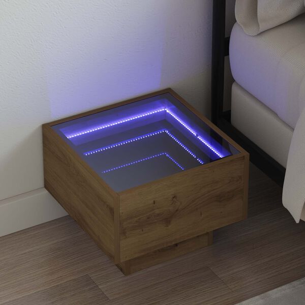 vidaXL Couchtisch Artisan-Eiche 40 x 40 x 30 cm Holzwerkstoff