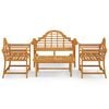 vidaXL 4-tlg. Garten-Lounge-Set Massivholz Teak