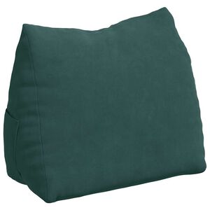 vidaXL R&uuml;ckenkissen Dunkelgr&uuml;n 45 x 20 x 35 cm Cordstoff