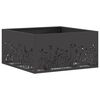 vidaXL Feuerschale Schwarz 60 x 60 x 30 cm Wetterfeststahl