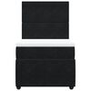 vidaXL Boxspringbett mit Matratze Schwarz 90x190 cm Samt