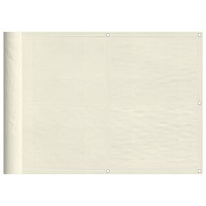 vidaXL Balkon-Sichtschutz Creme 75x700 cm 100 % Polyester-Oxford