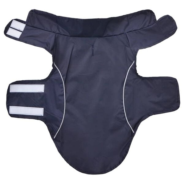 vidaXL Hunde Regenmantel mit Reflexstreifen Polyester Marineblau M