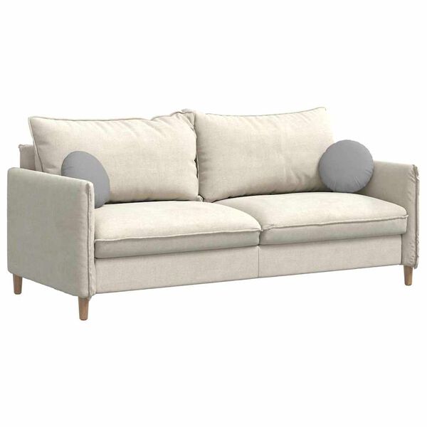 vidaXL Sitzkissen 2 pcs Wolkengrau &Oslash;30 x 13 cm Stoff