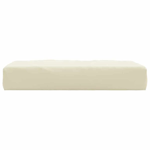 vidaXL Palettenkissen Creme 60x60x9,5 cm Oxford-Gewebe