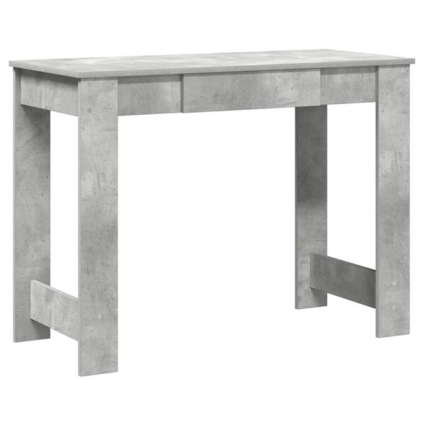 vidaXL Schreibtisch Betongrau 100x45x75 cm Holzwerkstoff