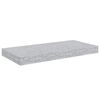 vidaXL Schweberegale 2 Stk. Betongrau 50x23x3,8 cm MDF