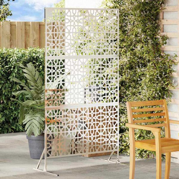 vidaXL Sichtschutz Grau 100 x 50 x 180 cm Stahl