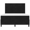 vidaXL Boxspringbett mit Matratze Schwarz 160 x 200 cm Stoff