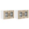 vidaXL Geschirrsp&uuml;lerfront Kalmar 2 pcs Sonoma-Eiche 60 x 31 x 40 cm