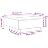 vidaXL Couchtisch Altholz 80 x 80 x 31 cm