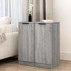 vidaXL Sideboards 2 Stk. Grau Sonoma 30x30x70 cm Holzwerkstoff