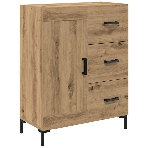 vidaXL Sideboard Artisan-Eiche 69.5 x 34 x 90 cm Holzwerkstoff