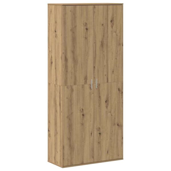 vidaXL Highboard Eiche handwerklich 80 x 35 x 180 cm Holzwerkstoff