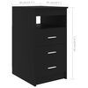 vidaXL Sideboard mit Schubladen Schwarz 40x50x76 cm Holzwerkstoff