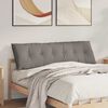 vidaXL R&uuml;ckenkissen Taupe 160 x 19 x 50 cm Stoff
