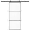 vidaXL Schiebet&uuml;r mit Beschlag 90x205 cm ESG-Glas & Aluminium