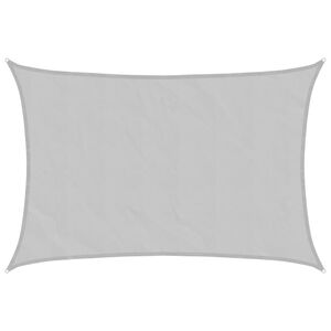 vidaXL Sonnensegel Hellgrau 2,5x2 m 100% Polyester Oxford
