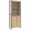 vidaXL Hohe Schr&auml;nke 2 pcs Sonoma 79 x 36 x 200 cm Holzwerkstoff