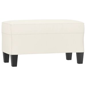 vidaXL Sitzbank Creme 70x35x41 cm Kunstleder
