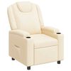 vidaXL Liegestuhl Creme 75 x 95 x 106 cm Stoff