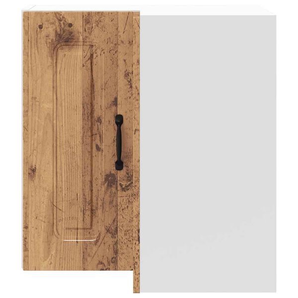 vidaXL K&uuml;chen-Eckh&auml;ngeschrank Kalmar Altholz-Optik Holzwerkstoff