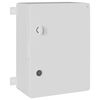 vidaXL Steuerungsschrank Grau 37 x 19,5 x 40 cm ABS Kunststoff
