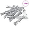 vidaXL Confirmat-Schrauben 2100 pcs Silber Metall