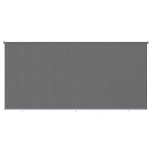 vidaXL Au&szlig;enrollo 90% UV-Block Hellgrau 240 x 140 cm HDPE