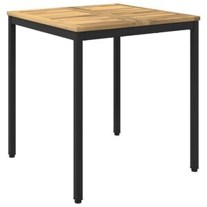 vidaXL Gartentisch Wei&szlig; und Schwarz 70 x 68,5 x 75 cm