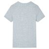 Kinder-Kurzarmshirt Grau 140