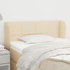 vidaXL Kopfteil mit Ohren Creme 93x23x78/88 cm Stoff
