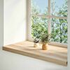 vidaXL Fensterb&auml;nke 2 Stk. Unbehandelt 90x40x2 cm Massivholz Eiche