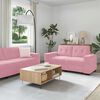 vidaXL Sofa Set 3 pcs Rosa 221 x 80 x 80 cm Samt