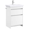 vidaXL Badezimmerm&ouml;bel-Set Wei&szlig; 61 x 40 x 84,5 cm Holzwerkstoff