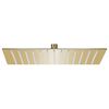 vidaXL Regenbrause Edelstahl 25x25 cm Quadrat Golden