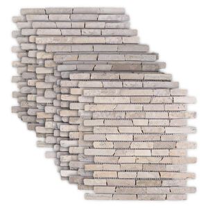 vidaXL Mosaikfliesen Creme 30 x 30 cm Marmor