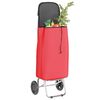 vidaXL Einkaufswagen Rot 35 x 28 x 92 cm Oxford Stoff