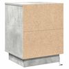 vidaXL Nachttisch 2 pcs Beton Grau 39 x 34,5 x 50 cm Holzwerkstoff