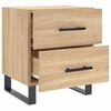 vidaXL Nachttische 2 Stk. Sonoma-Eiche 40x35x47,5 cm Holzwerkstoff