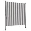 vidaXL Outdoor Rollo Anthrazit und Wei&szlig; 100 x 270 cm