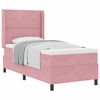 vidaXL Boxspringbett mit Kopfteil Rosa 80 x 200 cm Samt
