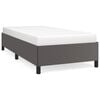 vidaXL Bettgestell Grau 80x200 cm Kunstleder