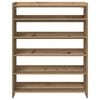 vidaXL Schuhregal Artisan-Eiche 80x25x100 cm Holzwerkstoff