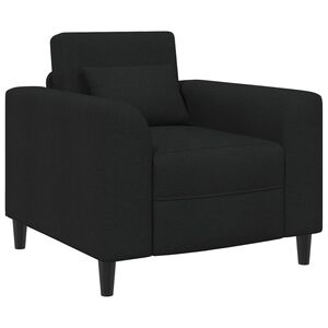 vidaXL Sessel Schwarz Stoff