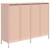 vidaXL Sideboard Rosa 135x39x103,5 cm Kaltgewalzter Stahl