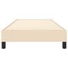vidaXL Boxspringbettgestell Creme 80x200 cm Stoff