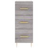 vidaXL Highboard Grau Sonoma 34,5x34x180 cm Holzwerkstoff