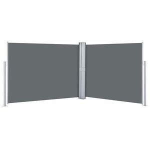 vidaXL Ausziehbare Seitenmarkise Anthrazit 140 x 1000 cm