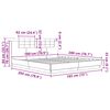 vidaXL Bettgestell mit Kopfteil Schwarz Eichen-Optik 180 x 200 cm